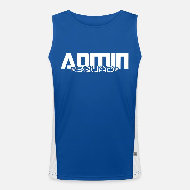 admin squad administrator it informationstechnik Funktionelles Kontrast-Tank Top für Männer 