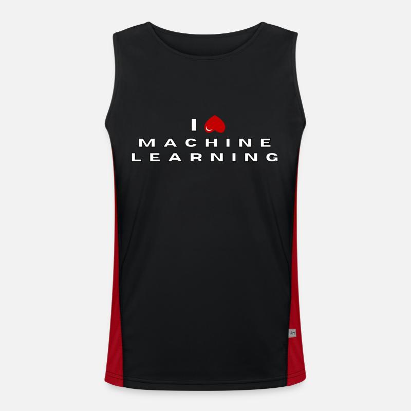 Je déteste le Machine Learning Débardeur respirant contrasté Homme 