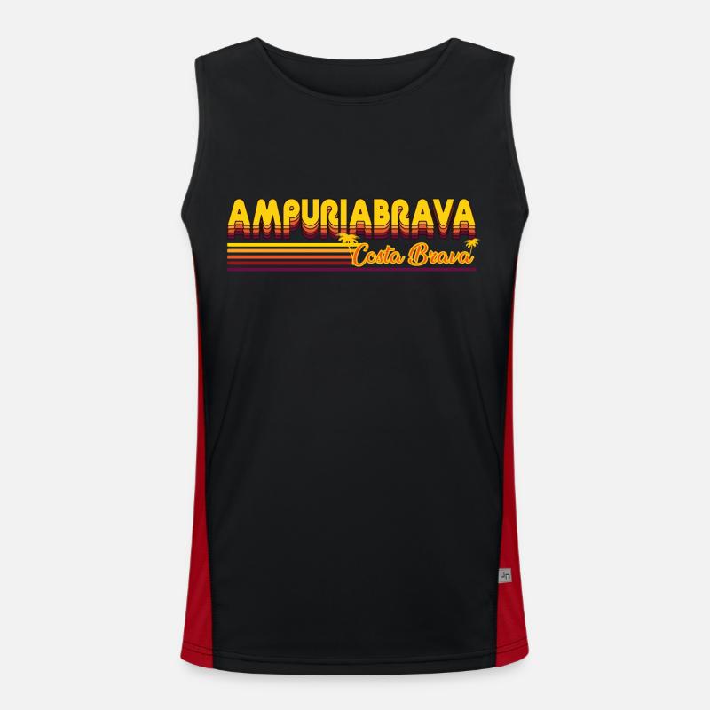 Ampuriabrava oder auch Empuriabrava Design Funktionelles Kontrast-Tank Top für Männer 