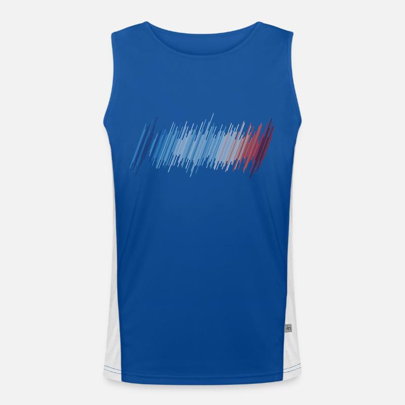 Design Warming Stripes Débardeur respirant contrasté Homme 