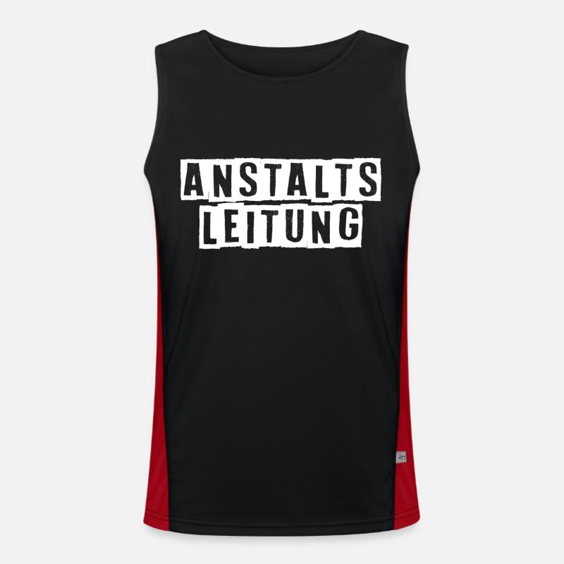 Lustiger Spruch Witzig Humor Geschenkidee Funktionelles Kontrast-Tank Top für Männer 