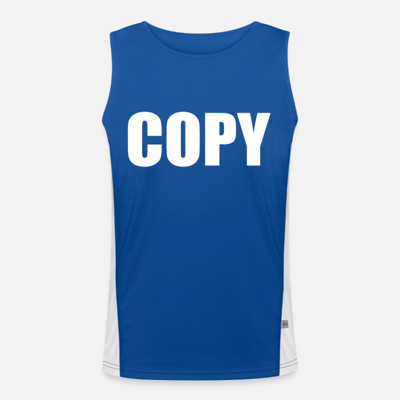 Copy Funktionelles Kontrast-Tank Top für Männer 