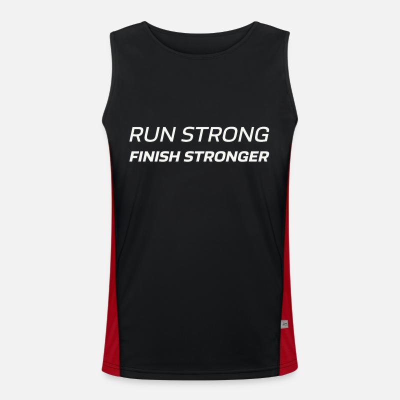Jogger Run Strong Runner Joggen Men's Functional Contrast Tank Top 