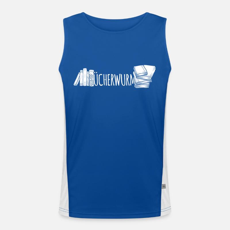 Reader's Bookworm Men's Functional Contrast Tank Top 