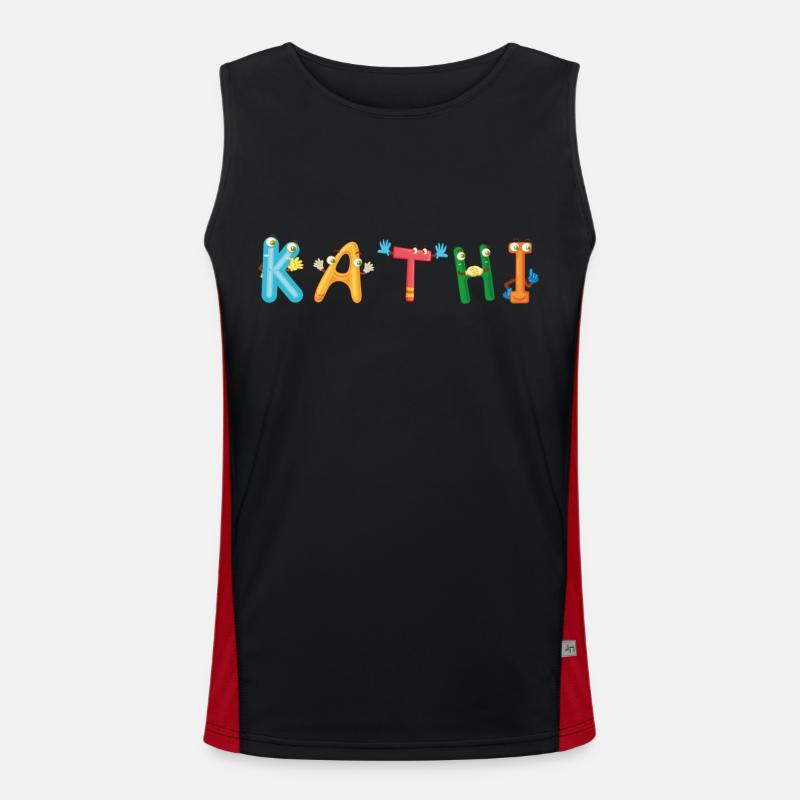 Kathi Funktionelles Kontrast-Tank Top für Männer 