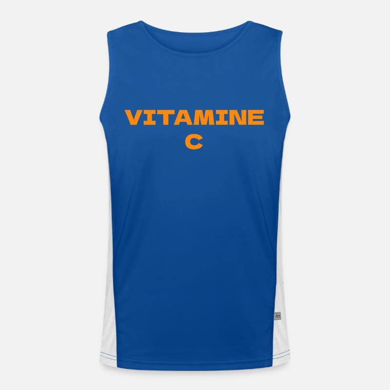 Ascorbinsäure Funktionelles Kontrast-Tank Top für Männer 