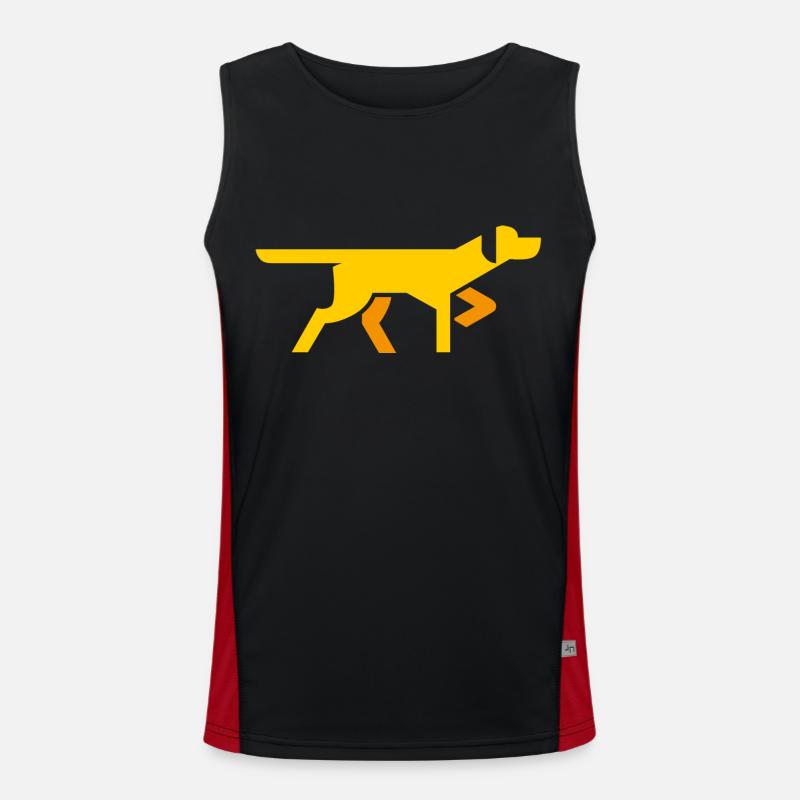 chien Débardeur respirant contrasté Homme 