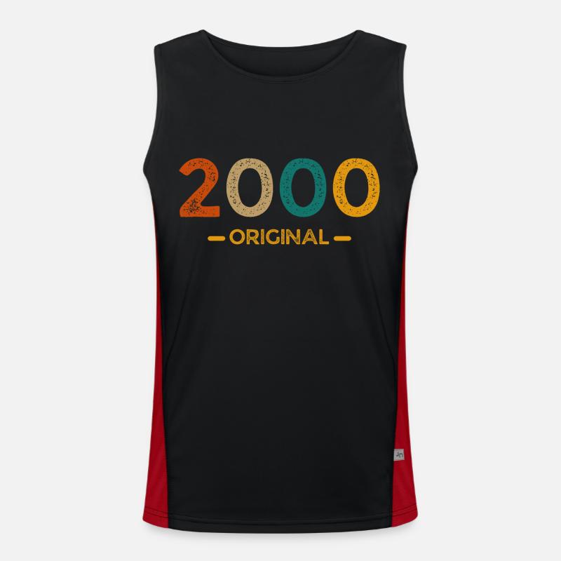 2000 Original Funktionelles Kontrast-Tank Top für Männer 