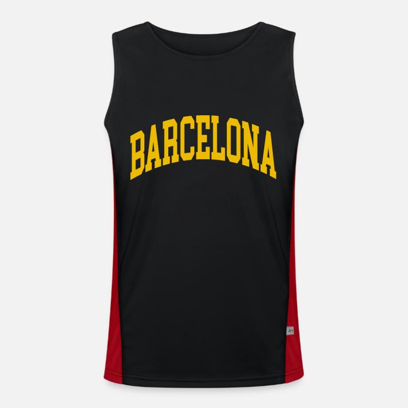 Barcelona Funktionelles Kontrast-Tank Top für Männer 