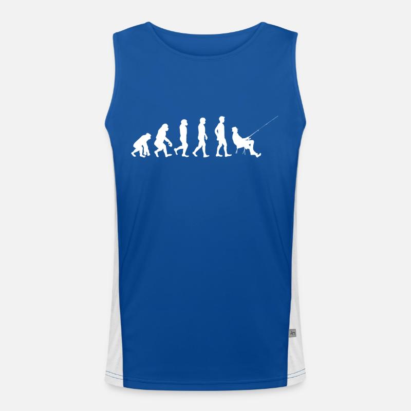 Angler Evolution weiß Funktionelles Kontrast-Tank Top für Männer 