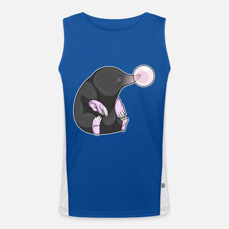 Mole chewing gum Men's Functional Contrast Tank Top 