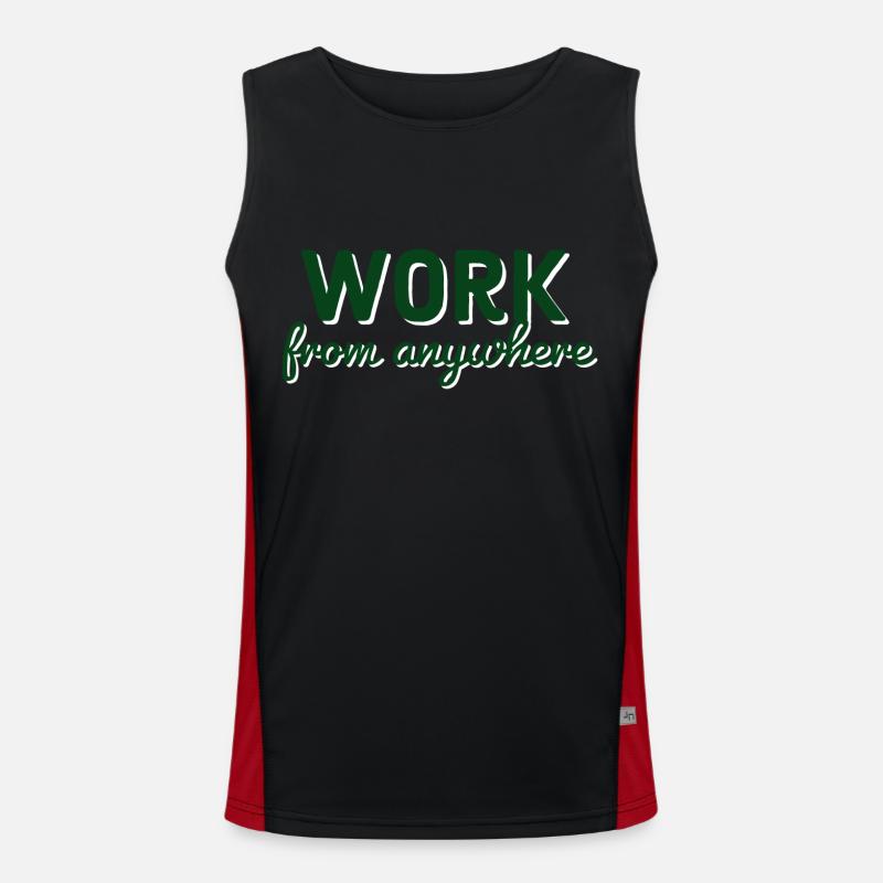 Work from anywhere Men's Functional Contrast Tank Top 