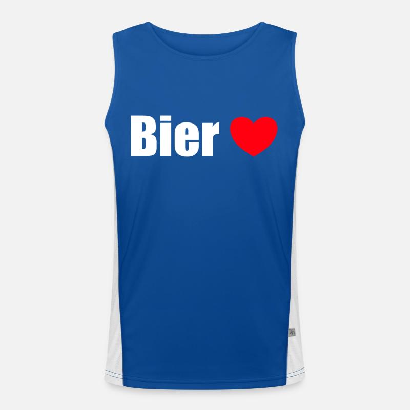Bierliebe Funktionelles Kontrast-Tank Top für Männer 