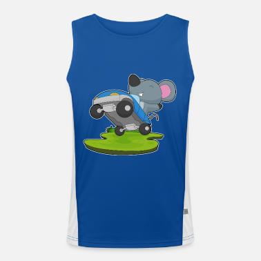 Mysz Auto Funkcjonalna męska koszulka bez rękawów z kontrastowymi wstawkami 