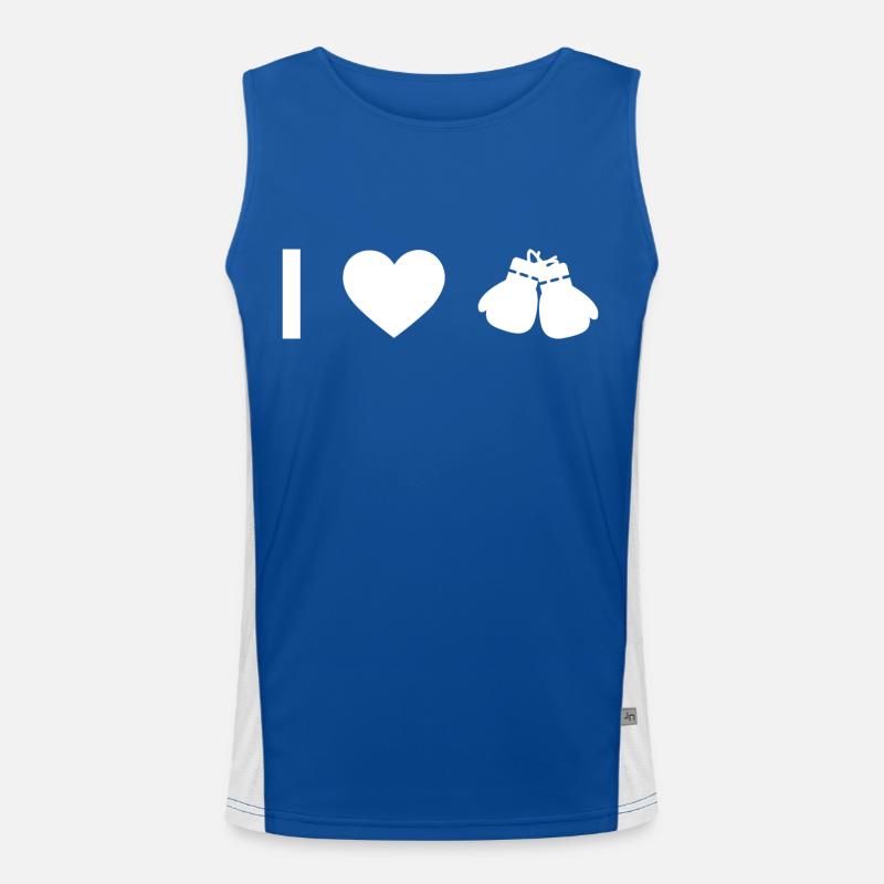 I coeur et boxe - Débardeur respirant contrasté Homme 