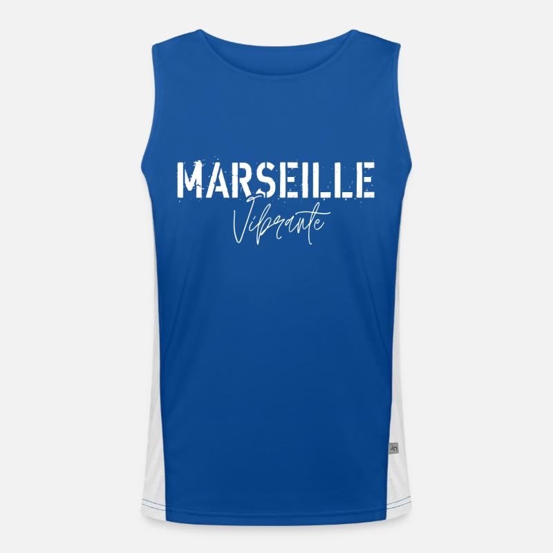 Vibrant Marseille Men's Functional Contrast Tank Top 