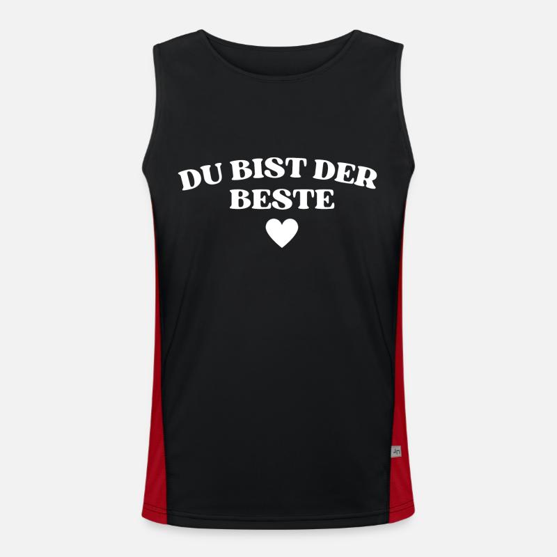 Du bist der Beste Funktionelles Kontrast-Tank Top für Männer 