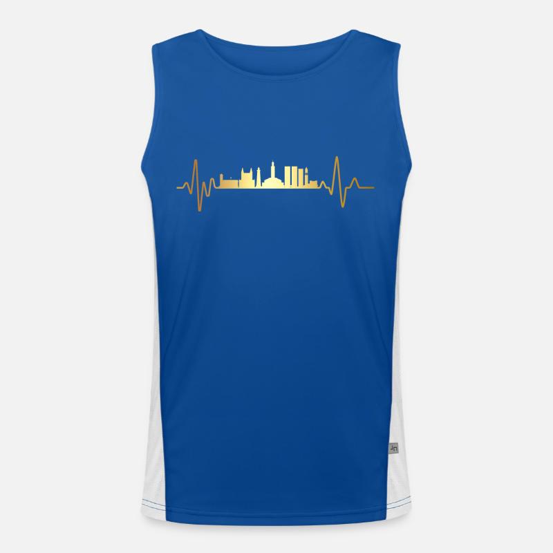 Heartbeat Morocco Men's Functional Contrast Tank Top 