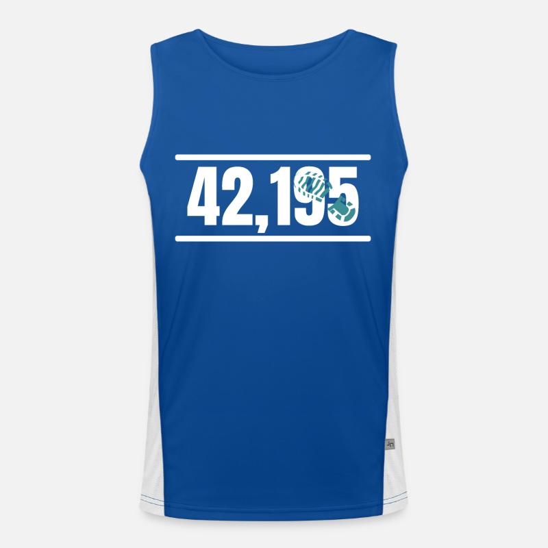Marathon Running Jogging Men's Functional Contrast Tank Top 