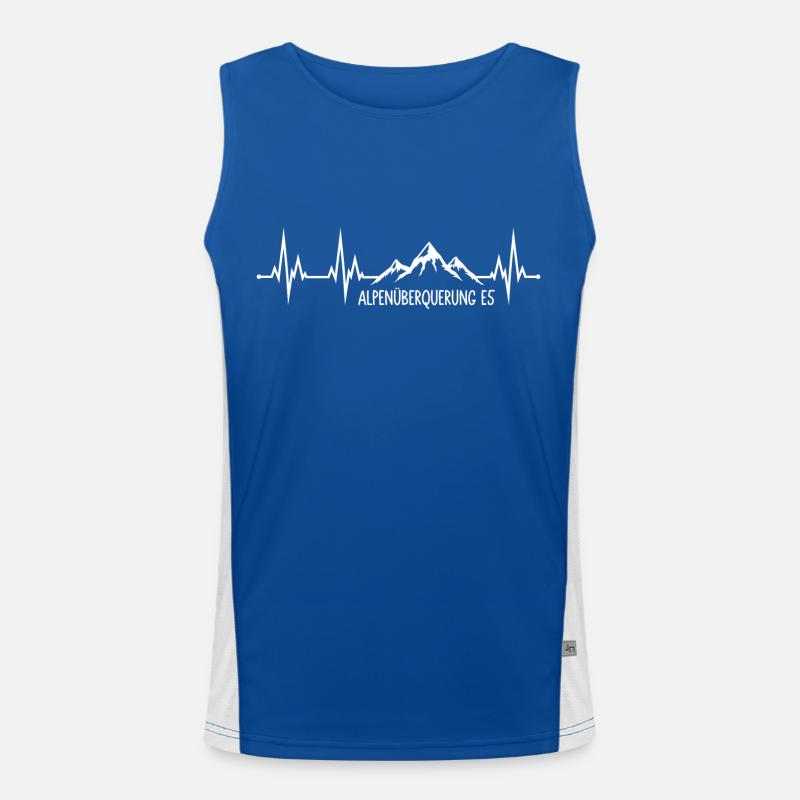 Alpenüberquerung E5 Funktionelles Kontrast-Tank Top für Männer 