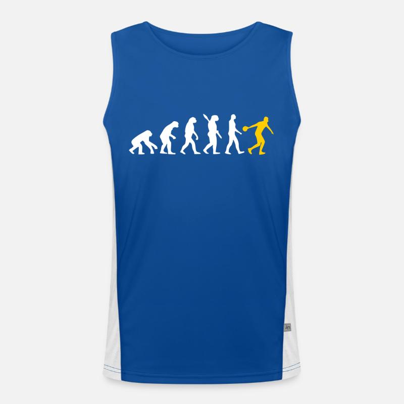 Bowling Gift Bowling Fun Shirt Bowling Team Men's Functional Contrast Tank Top 