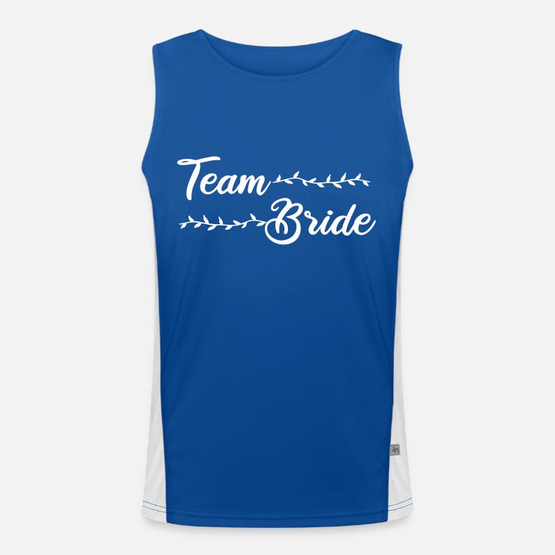 team bride Funktionelles Kontrast-Tank Top für Männer 