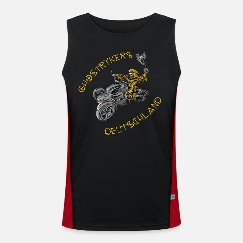 Ghostryker 2 Germany Yellow Men's Functional Contrast Tank Top 