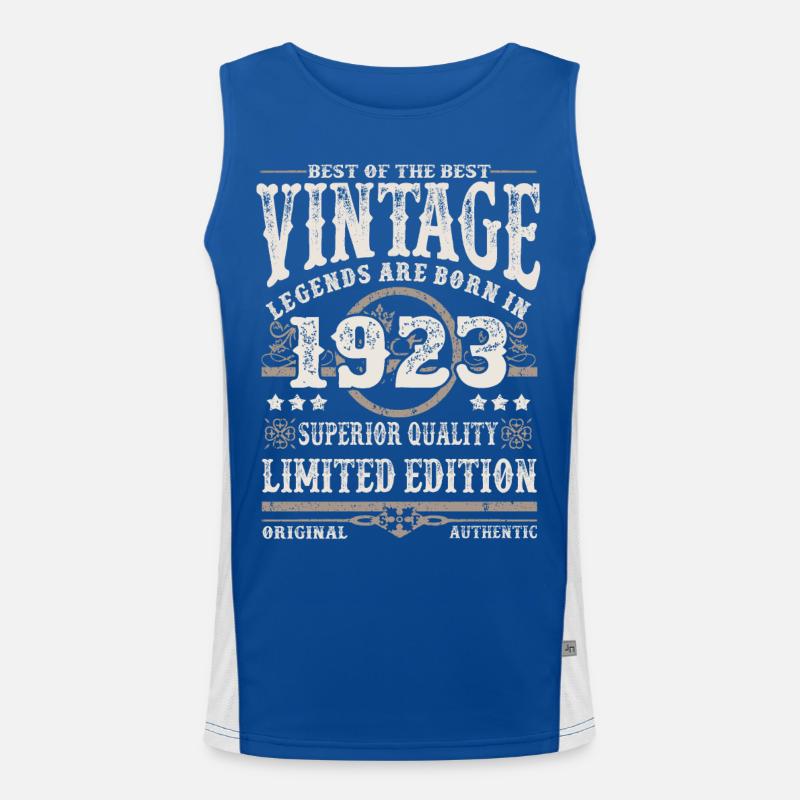 Legends are born in 1923 Men's Functional Contrast Tank Top 