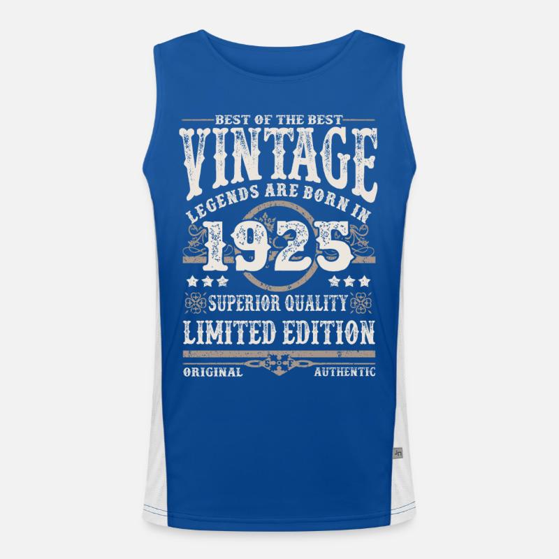 Legends are born in 1925 Men's Functional Contrast Tank Top 