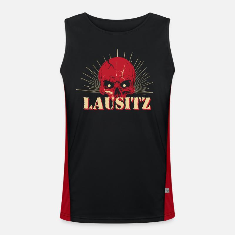 Lausitz Funktionelles Kontrast-Tank Top für Männer 