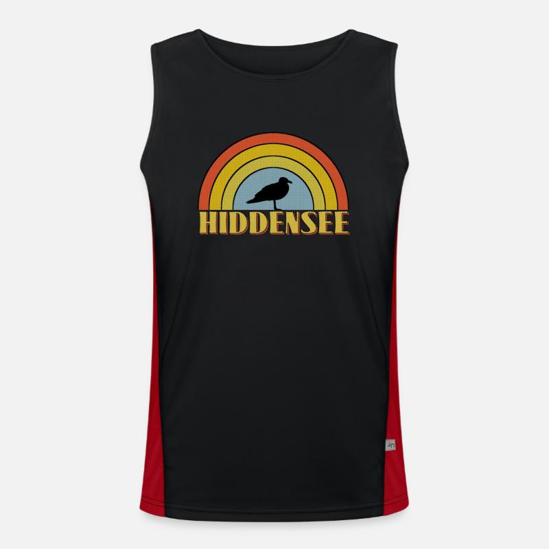 Hiddensee Funktionelles Kontrast-Tank Top für Männer 