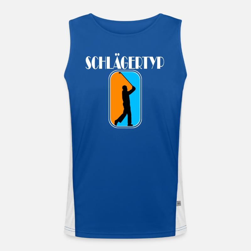 golf schlägertyp Golf Funktionelles Kontrast-Tank Top für Männer 