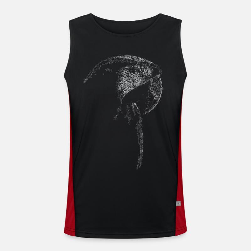 Ara Linien Kunst Funktionelles Kontrast-Tank Top für Männer 