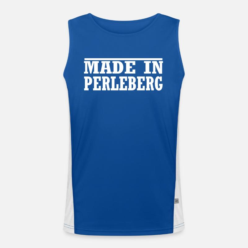 Perleberg Funktionelles Kontrast-Tank Top für Männer 