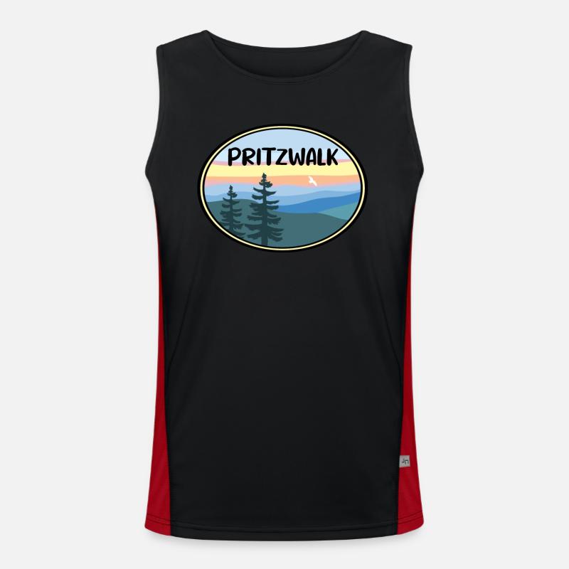 Pritzwalk Funktionelles Kontrast-Tank Top für Männer 