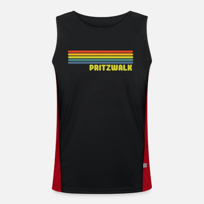 Pritzwalk Funktionelles Kontrast-Tank Top für Männer 
