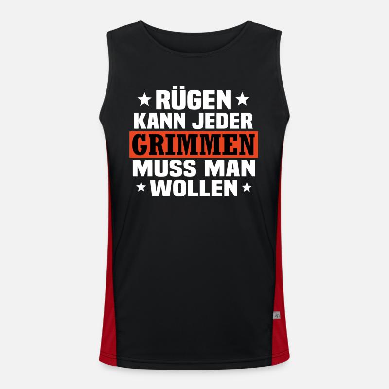grimmen Vorpommern Funktionelles Kontrast-Tank Top für Männer 