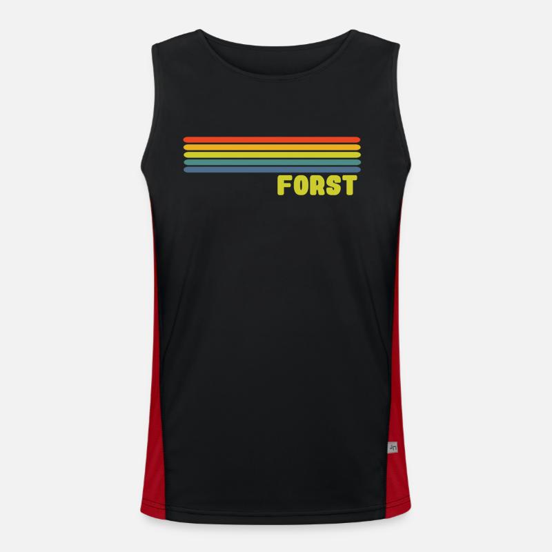 Forst Lausitz Funktionelles Kontrast-Tank Top für Männer 