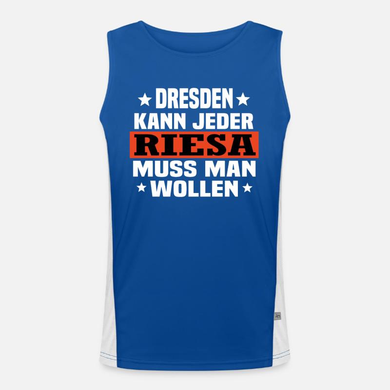 Riesa Funktionelles Kontrast-Tank Top für Männer 