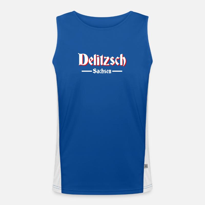 Delitzsch Funktionelles Kontrast-Tank Top für Männer 