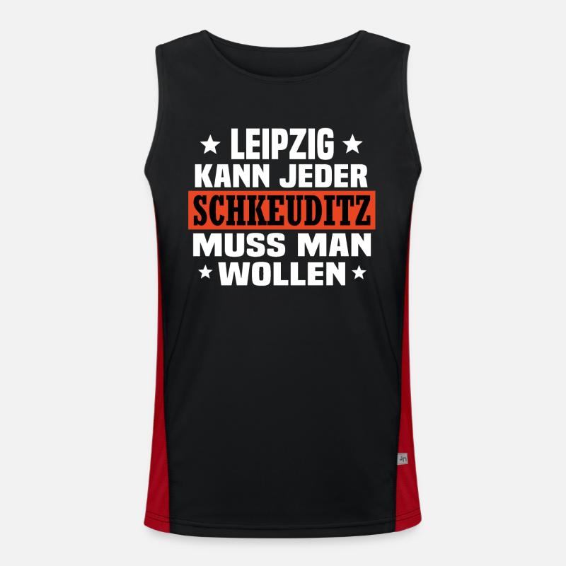 Schkeuditz Funktionelles Kontrast-Tank Top für Männer 