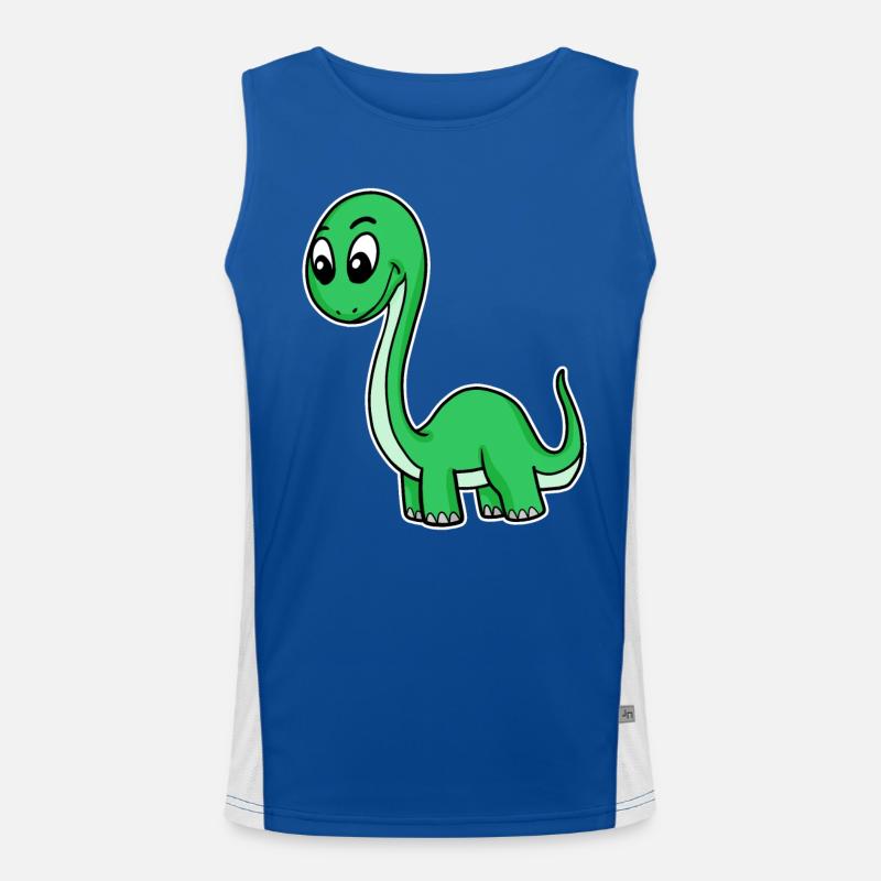 Dino vert Débardeur respirant contrasté Homme 
