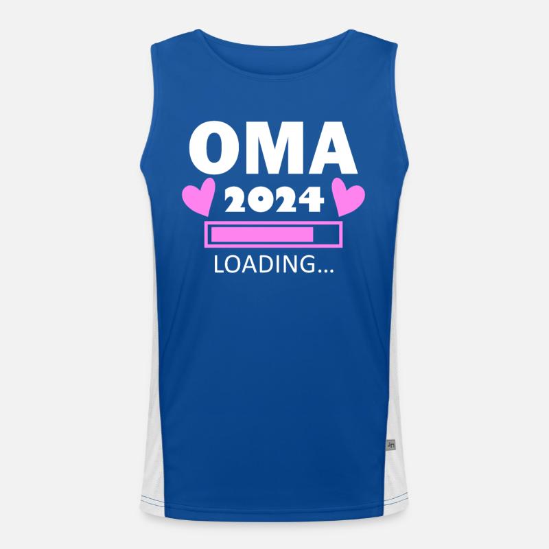 Oma 2024 - Oma werden - Oma loading 2024 Funktionelles Kontrast-Tank Top für Männer 