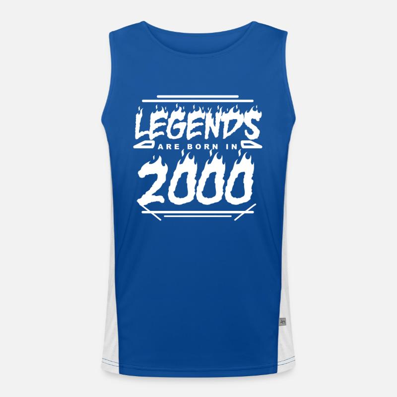 2000 - Year 2000 - Year 2000 Men's Functional Contrast Tank Top 