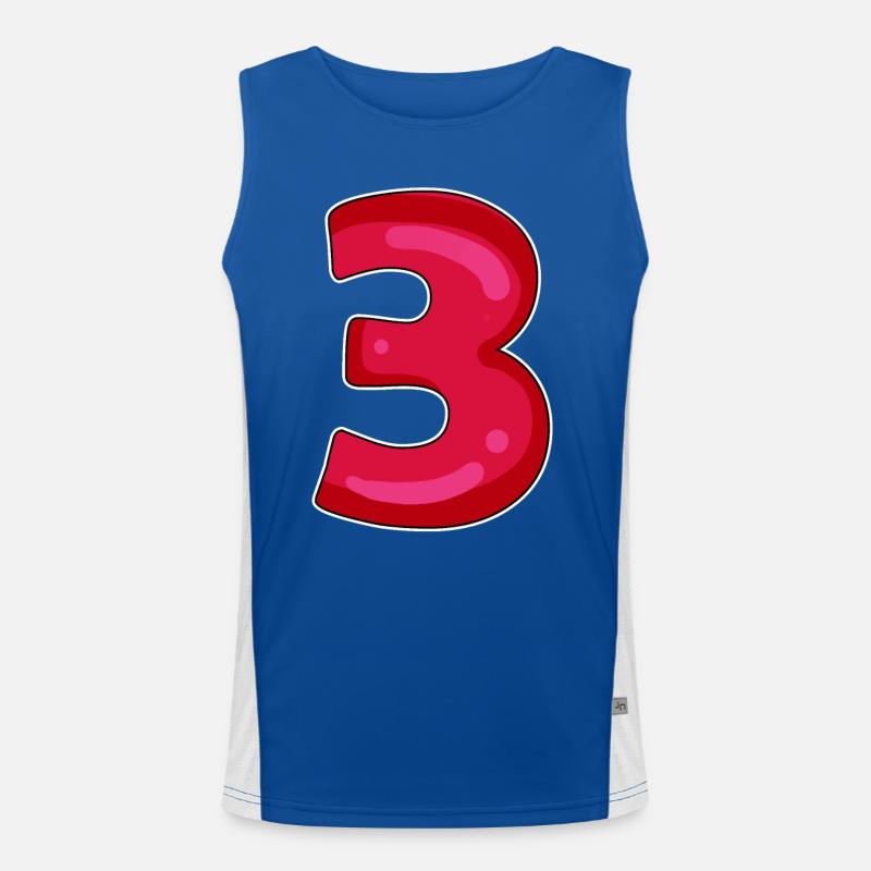 3 - Drei Funktionelles Kontrast-Tank Top für Männer 