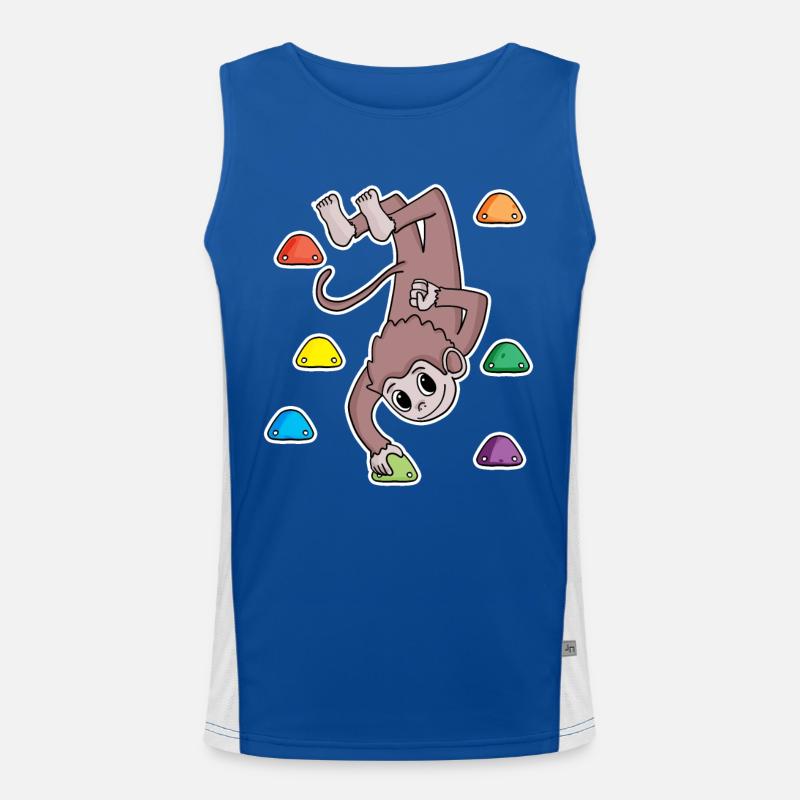 Monkey Rock Climbing Climbing Men's Functional Contrast Tank Top 