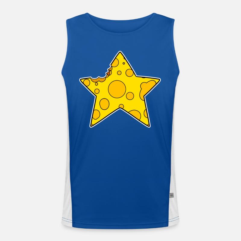Käse Stern Funktionelles Kontrast-Tank Top für Männer 
