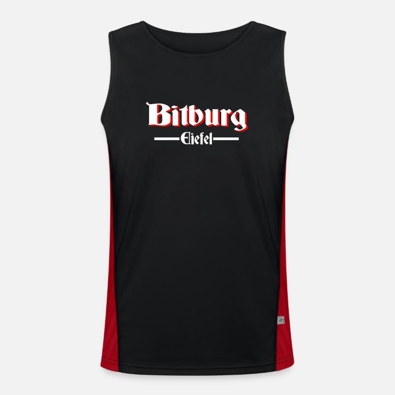Bitburg Funktionelles Kontrast-Tank Top für Männer 