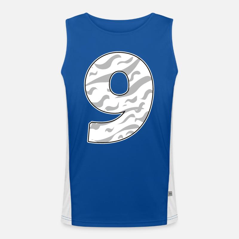 Neun - 9 Funktionelles Kontrast-Tank Top für Männer 