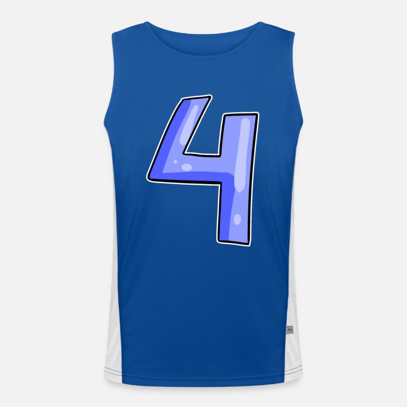 4 - Vier Funktionelles Kontrast-Tank Top für Männer 